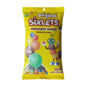 Original Sixlets Chocolatey Candy, 6oz Bag Nostalgic, Perfect for goodie bags, Nut-free, gluten-free treat Snack Bonbon Sweet Halloween