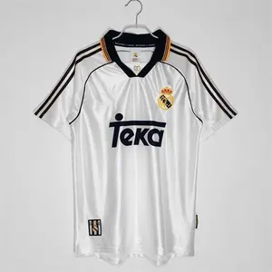 Real Madrid 1999 Home Retro Soccer Jersey Classic Vintage Football Shirt Premium Style