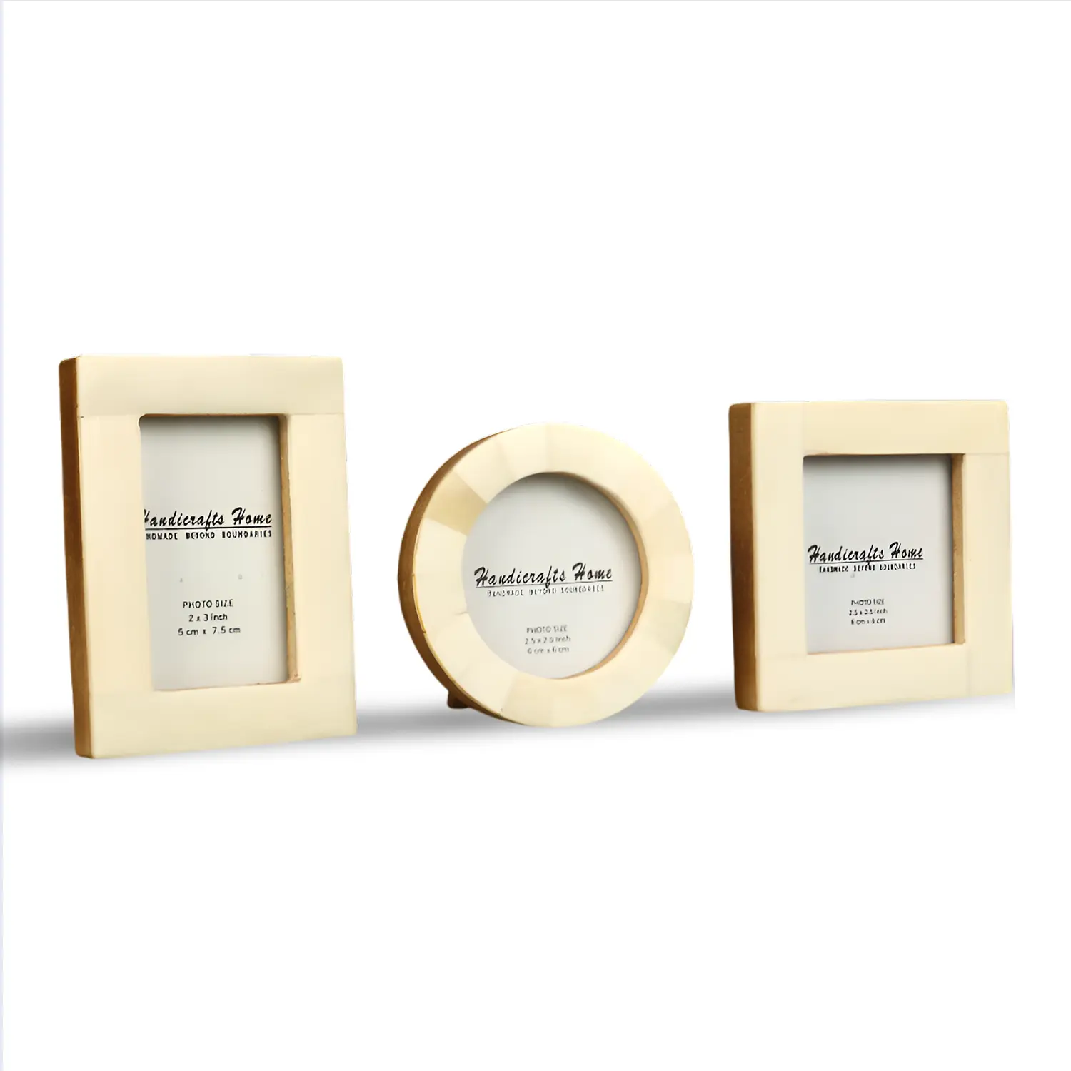 Handicrafts Home Baby Picture Frame for Newborn Girls and Boys Shower Frames Set of 3 White – Christmas Gifts