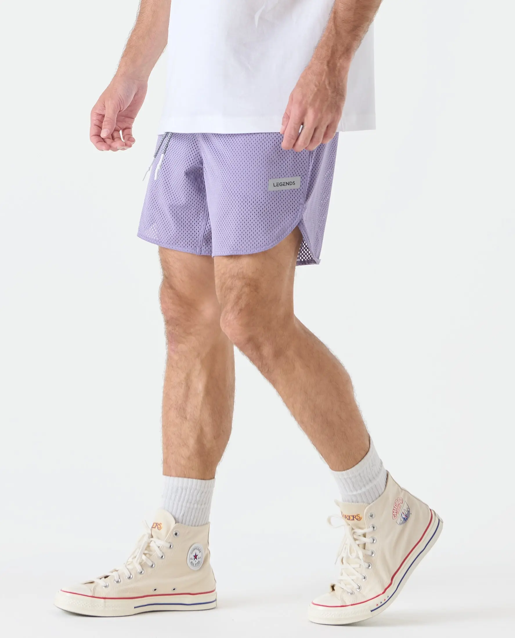 Luka Mesh Short Purple , Small/7"