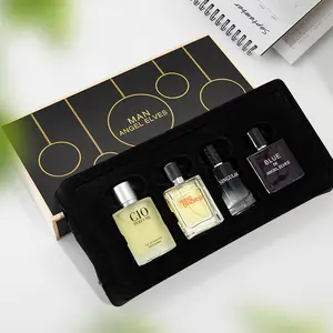Men's Perfume Gift Set 30ML*4, Passionate Gentleman Blue Cologne, Long-Lasting Fresh Scent, Charm Fragrance, Holiday Gift