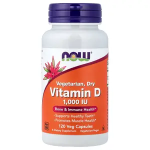 NOW Foods Vegetarian Dry Vitamin D, 1,000 IU, 120 Veg Capsules NOW Foods Vegetarian Dry Vitamin D, 1,000 IU, 120 Veg Capsules
