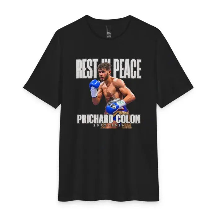 Vintage Boxing Tribute T-Shirt Prichard Colon Rest In Peace Graphic Tee Heavyweight Combed Cotton Relaxed Fit Streetwear Graphic Tee Sports Memorial Fan Gift