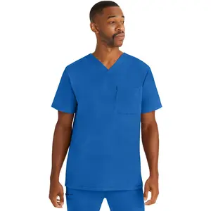 Healing Hands HH Works Mens Mason 1-Pocket Tuck In Scrub Top