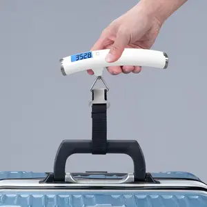 Portable Digital Luggage Scale, 1 Count 50kg Electronic Suitcase Scale, Handheld Hanging Baggage Scale for Home Fishing and Airport, Suitcase Weight Scale Tool Handle