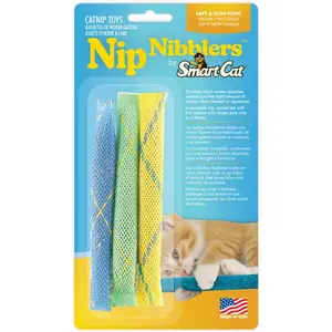 Pioneer Pet Nip Nibblers Catnip Toy – 3 Pack – Catnip Filled Toys For Indoor Cats -Teething Toy For Kittens That Bite And Chew