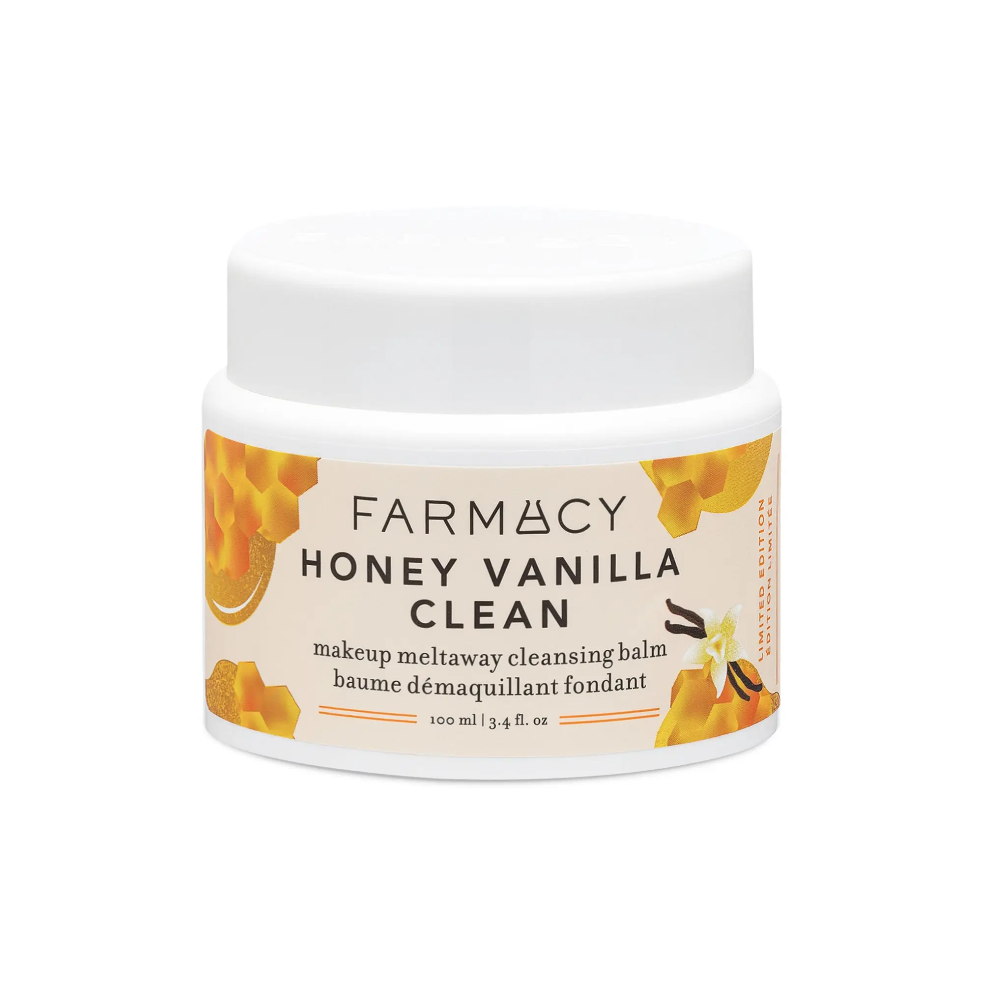 Farmacy Beauty Green Clean Honey Vanilla Cleansing Balm - Gentle Balm-to-Oil Makeup Remover with Papaya Extract for Soft Skin, Wipe, Spatula, Limited Edition, Buckwheat Honey, Morning Routine, Solid, Adults, Fresh And Clean, Skin Detox, Selfcare, Mascara,
