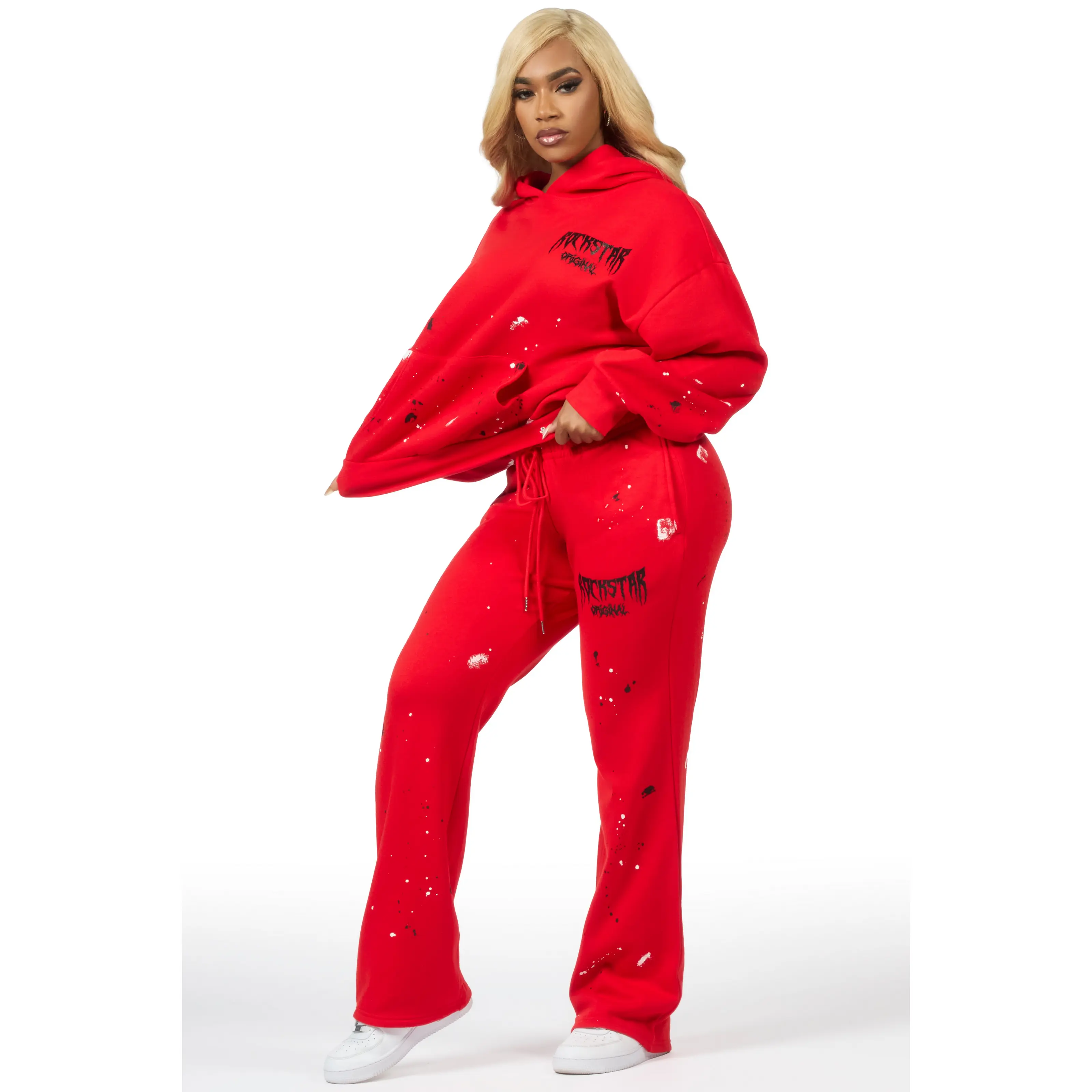 Hadley 2.0 Red/Black Relaxed Fit Track Set