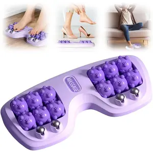 Dual Foot Massage Roller for Plantar Fasciitis - Portable Acupressure Therapy for Pain & Stress Relief | Improves Circulation for Home & Office Use