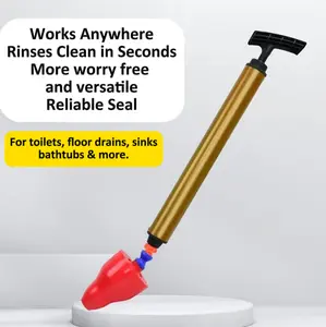 Toilet Plunger,3D High-Pressure Air Drain Blaster-Red Multi-use Tiolet & Showr Plunger