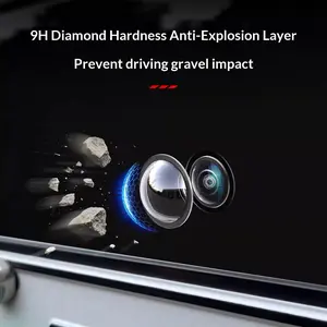 4pcs Car Camera Protective Cover Lens Cap Front-Specific for Rear 360 Parking View Weatherproof Dust & Stone Protection