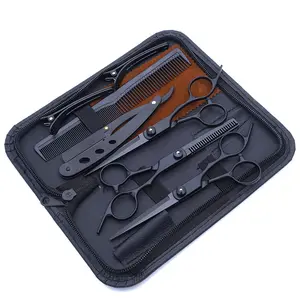 Professional Hair Clipper Set - Advanced Barber Kit with Texturizing Scissors, Thinning Shears, Combs & Cleaning Brush - Ideal for All Hair Types, Right-Handed Use, Fragrance-Free - Perfect for Salon-Quality Hairdressing, Barber Accessories-FGJ65