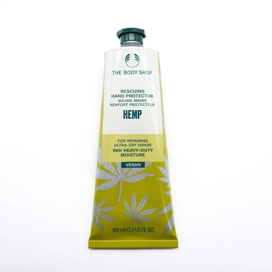 The Body Shop Hemp Hand Cream, Shea-Infused Moisturizer - 100ml, Restores & Hydrates Dry Hands, Smooth, Nourishing, Deep Moisture For Parched Hands
