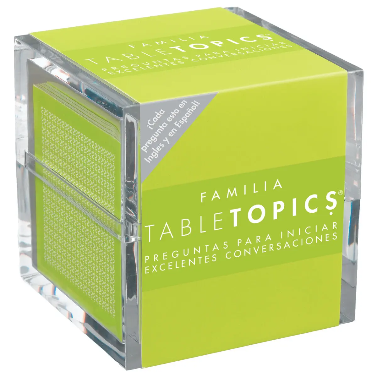 TableTopics Familia En Espanol Question Card Game - 135 Spanish/English Conversation Starter Cards, Game to Learn & Practice Spanish, Play with Friends & Family, Bilingual