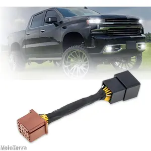 All Lights Mod 6 High Mod for Chevy Silverado 1500 Tahoe Equinox Suburban, GMC Yukon Terrain Sierra 1500, Buick Envision Fog/Low Beams on When High Beams on, Fog Light Always on Plug and Play ModuleVeloTerraAB10TitanFix
