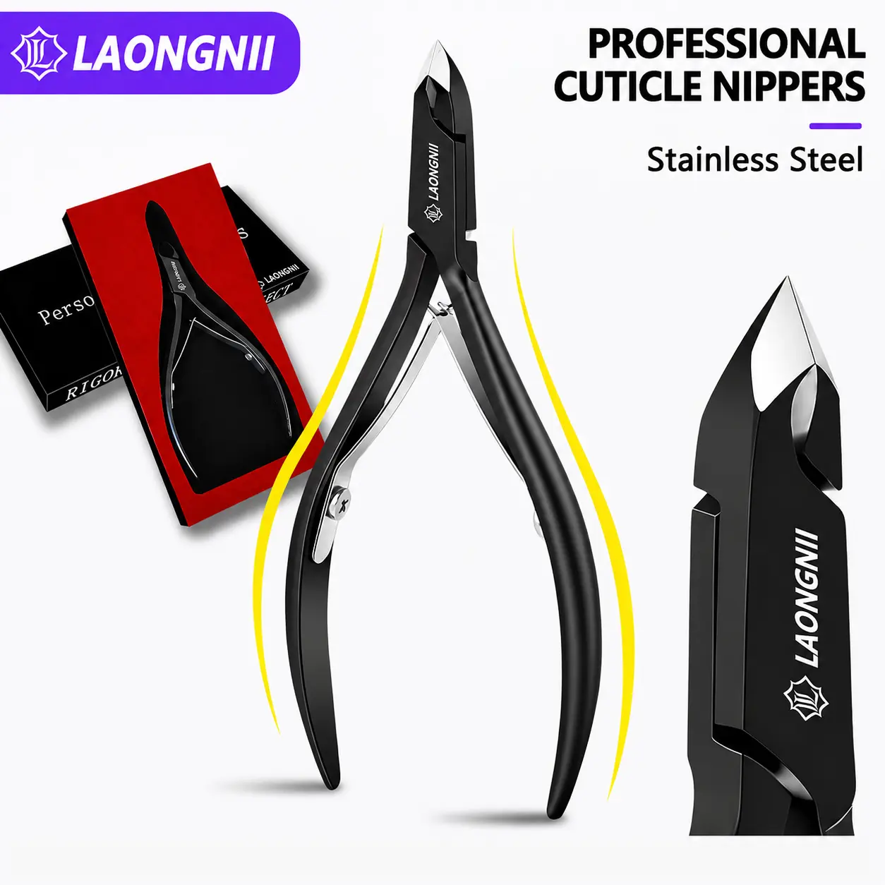 Professional Stainless Steel Cuticle Nipper - Dead Skin & Hangnail Remover, Precision Tool for Home & Salon Manicure Pedicure Nail Care