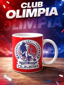 Olimpia Mug 15 oz Ceramic Coffee Drinkware Reusable Cup Elegant Design Dad Tumbler Washable for Hot Cold Beverages