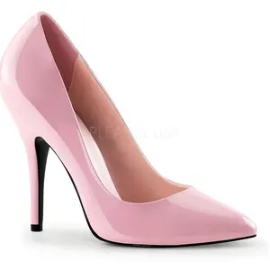 Women's Classy Feminine Style Pointed High Heel Pumps, SEDUCE-420 Baby Pink Patent Footwear