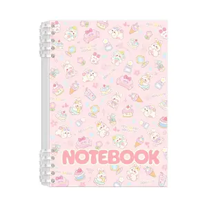Floral Animal Notebook, Detachable Loose-Leaf, 4 Cover Options, University Standard Paper, A5 and B5 Sizes, 60 Sheets Per Notebook, Spiral Notebook