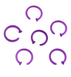 Purple Bioflex Nose Hoop Ring