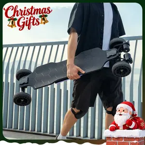 【Holiday Haul】S10 High-Powered Electric Skateboard 32MPH Top Speed 28 Miles Range 3000W Motor | 8-Ply Maple+Fiberglass 6" Off-Road Wheels, LED Lights, Remote Control, UL2272 Certified for Commuting/Off-Road