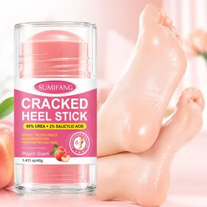 40g Peach Foot Care Stick, Treats Heel Cracks, Contains Urea and Salicylic Acid, Deeply Moisturizes, Gentle Exfoliation, Recyclable Gel
