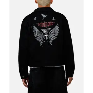 Saint Morta Amorfati Denim Jacket Black Shadow