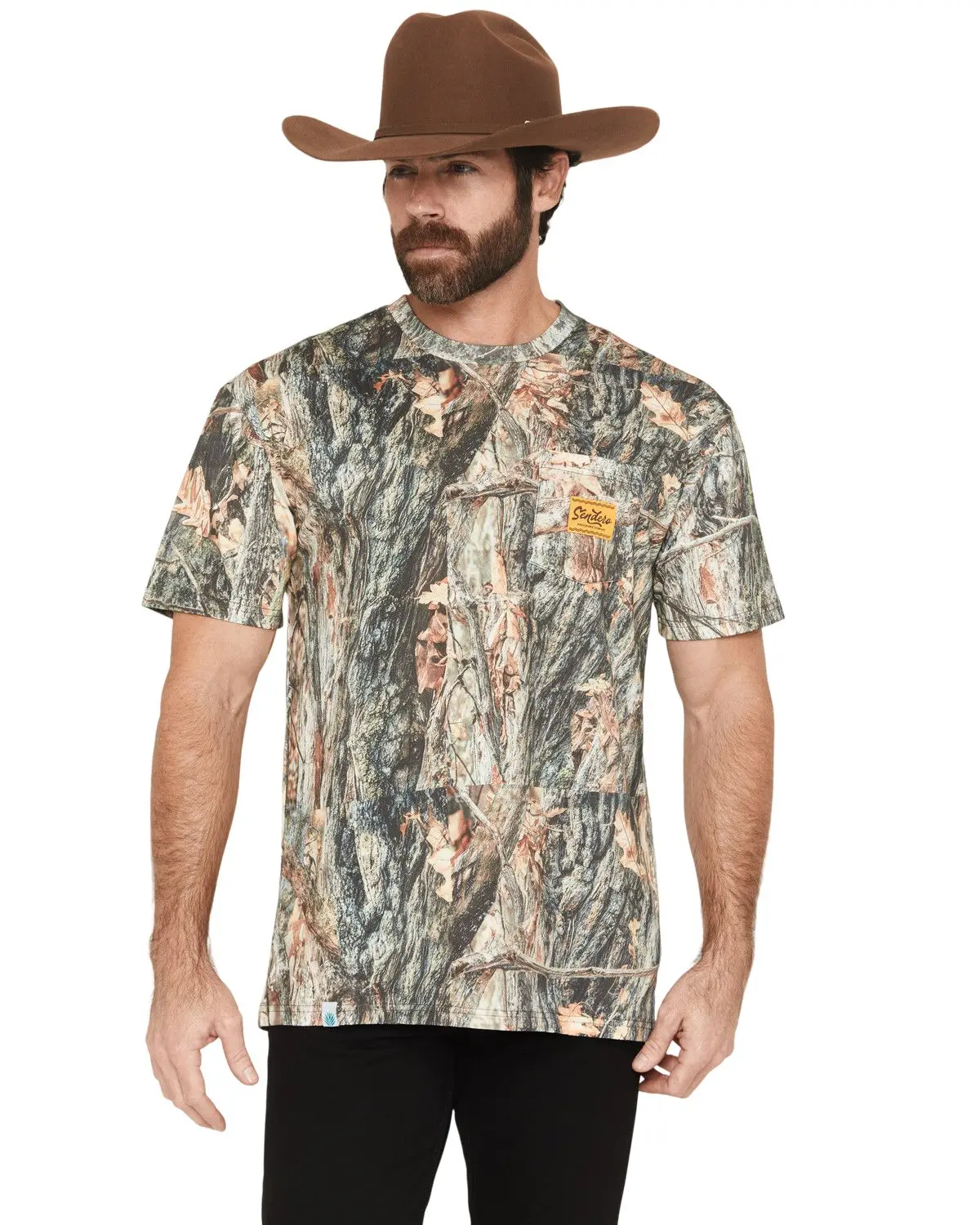 Sendero Provisions Men's Men'S Camo Print Logo Short Sleeve Pocket T-Shirt - Spcs925h11a