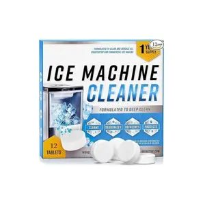 12/24 Tablets Ice machine cleaner, Ice maker cleaning tablets, Commercial ice machine cleaner, Descaling tablets for ice maker Gentle Natural Enzyme Plant-Based Bed Bug and Pest Spray Citric Acid Dishwasher Descaler drain snake diatomaceous earth mop soap