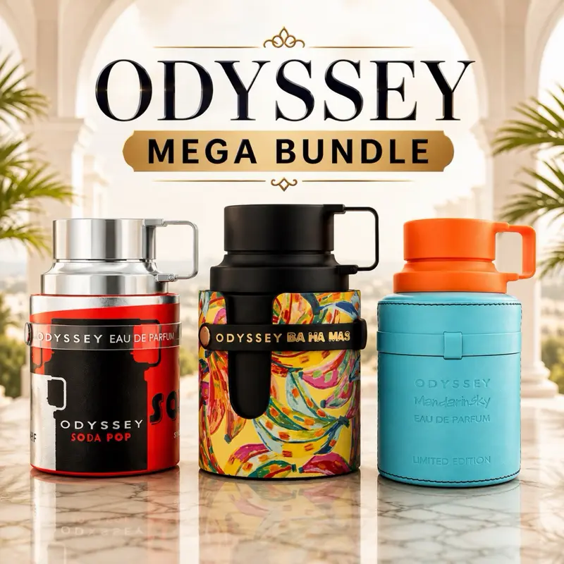 Armaff Odyssey Bundle Soda Pop + Bahamas + Mandarin EDP Spray 100 ML Each