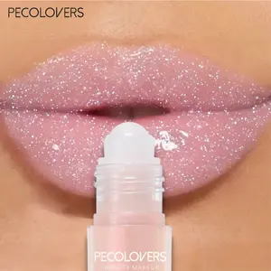 Shimmer Lip Oil Long-Lasting Non-Sticky Lip Gloss Sweatproof Formula Pinkish-Shimmer Lip Gloss for Everyday & Special Events - Glittery Lip Gloss - Ideal Gift for Women