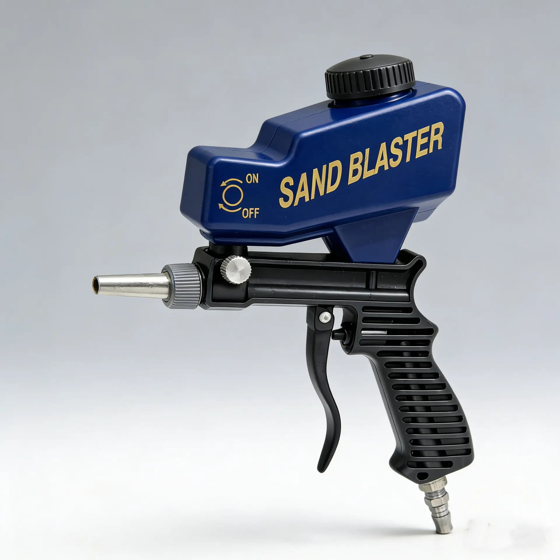 Best-selling portable gravity sandblasting gun, metal nozzle anti-rust sandblaster, high-pressure sandblasting gun