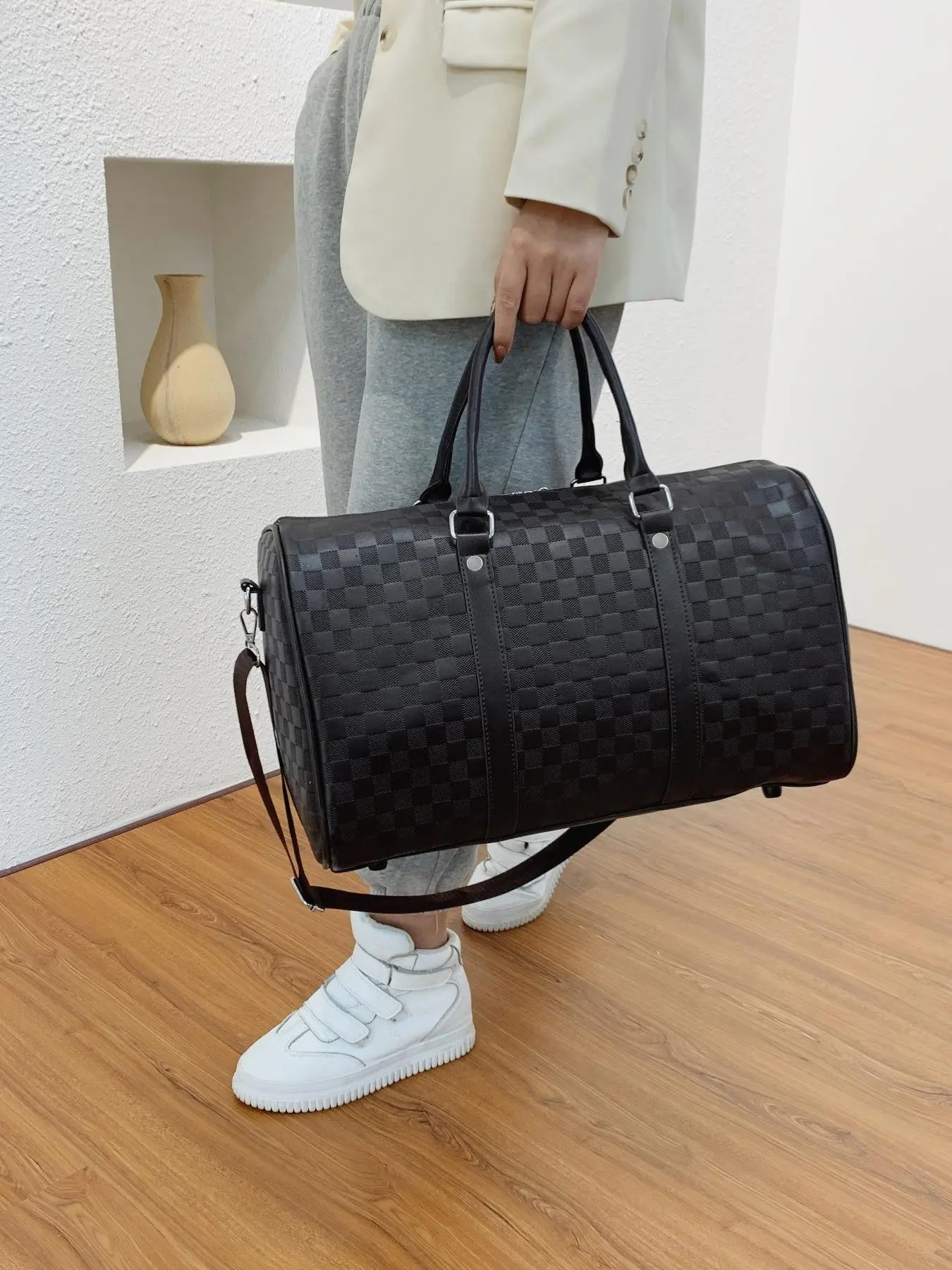 Travel Tote Bag, Simple Versatile Commuter New Multifunctional Handbag, Large Capacity Short Trip Business Travel Bag, Lightweight Student Duffel Bag, Duffle Weekender, Duffle Bags
