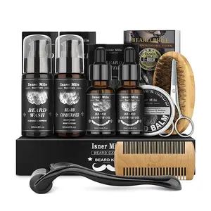 Men's Grooming Kit 9-Piece Set, Beard Care Kit, Includes Shampoo & Care Oil, Perfect for Daily Use, Ideal Father's Day Gift, Enhances Manly Charm