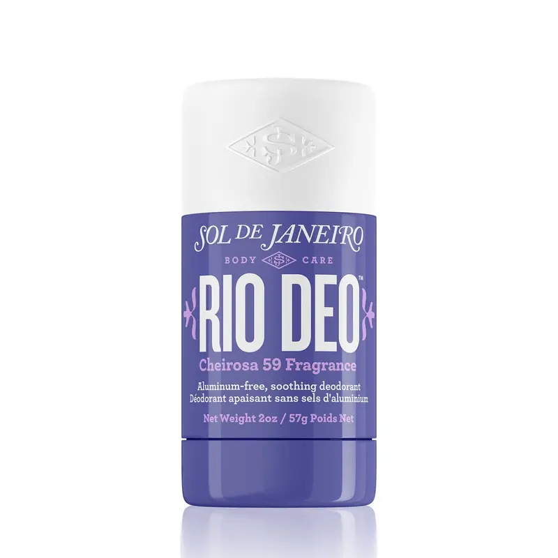Sol de Janeiro Rio Deo Aluminum-Free Luxury Deodorant for Women - Cheirosa 59 Woody Gourmand Fragrance (Vanilla Orchid, Sheer Sandalwood), Low Tox, Soothing, Baking Soda-Free, Naturally Sourced, Body Odor Control, Low Tox Lifestyle Essential