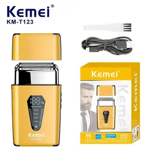 Electric Foil Shaver, 1 Box Rechargeable Beard Trimmer, Professional Hair Trimmer for Men, Great for Barbershop Salon Home Use, Rechargeable Shaver Machine