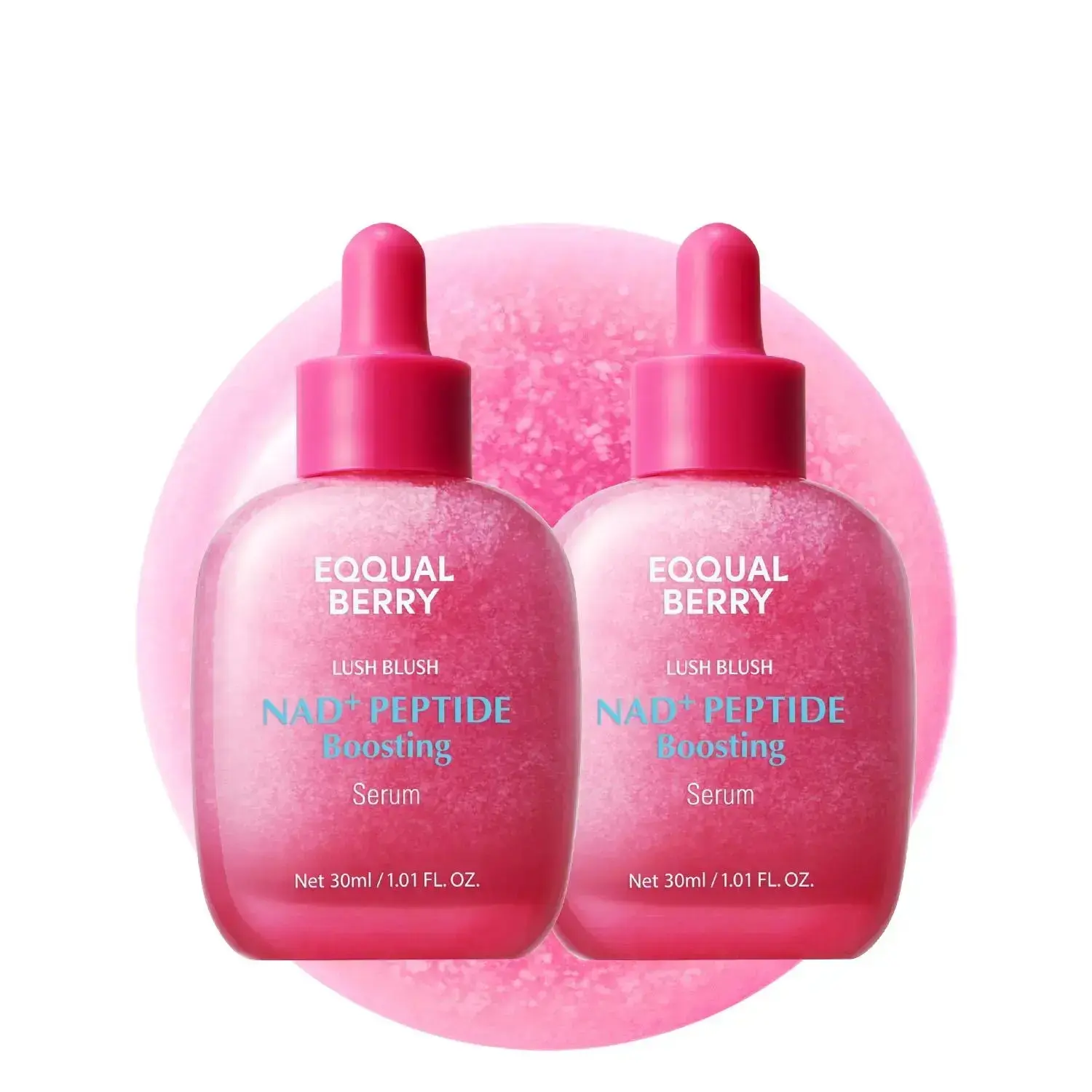 EQQUALBERRY NAD+ Peptide Boosting Smoothie Serum – Anti-Aging Korean Skin Care | Firming Serum with 5 Ceramides & Vegan Collagen for Wrinkles & Radiant Glow(1.01oz/30ml)