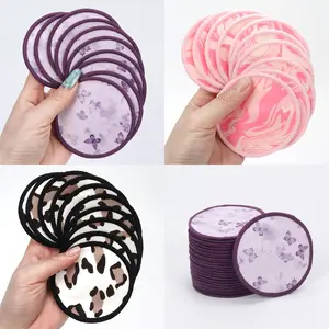 Round Makeup Remover Pads, 10/20/30pcs Reusable Washable Makeup Remover Pads, Facial Cleansing Pads, Makeup Tools for All Skins, Cosmetic