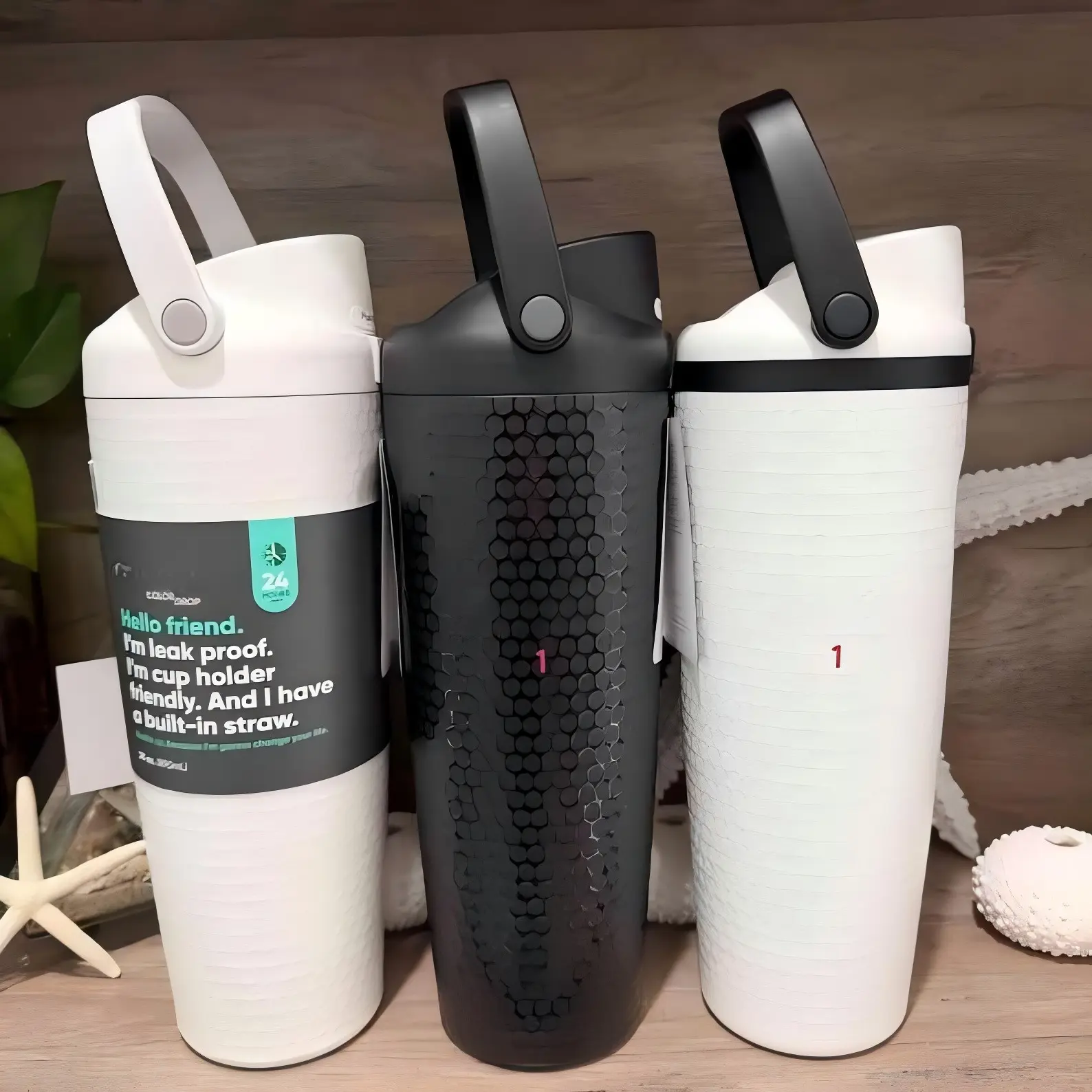 2026 Special Edition Flowing Light 30oz Vacuum Flask - Aesthetic, Leakproof Insulated Drinkware, 500-1000ml Portable Tumbler, Shimmering White with Black Accents, Flowing White 30oz, Everyday Use Gift for Her