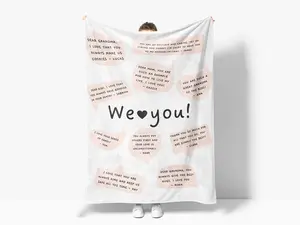 Custom Message Blanket: Personalized Retirement Keepsake Gift