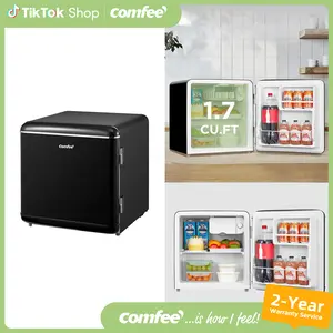 COMFEE 1.7 Cu.Ft Mini Fridge, gift, Compact Retro Design, Energy Saving, Low Noise, Adjustable Thermostat for Various Rooms, Garages Available