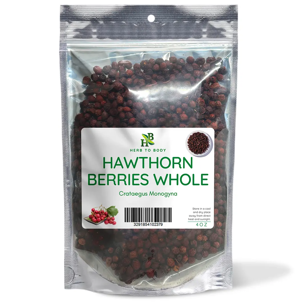 Hawthorne Berries Whole - 4 oz | Crataegus Oxyacantha | Herb To Body