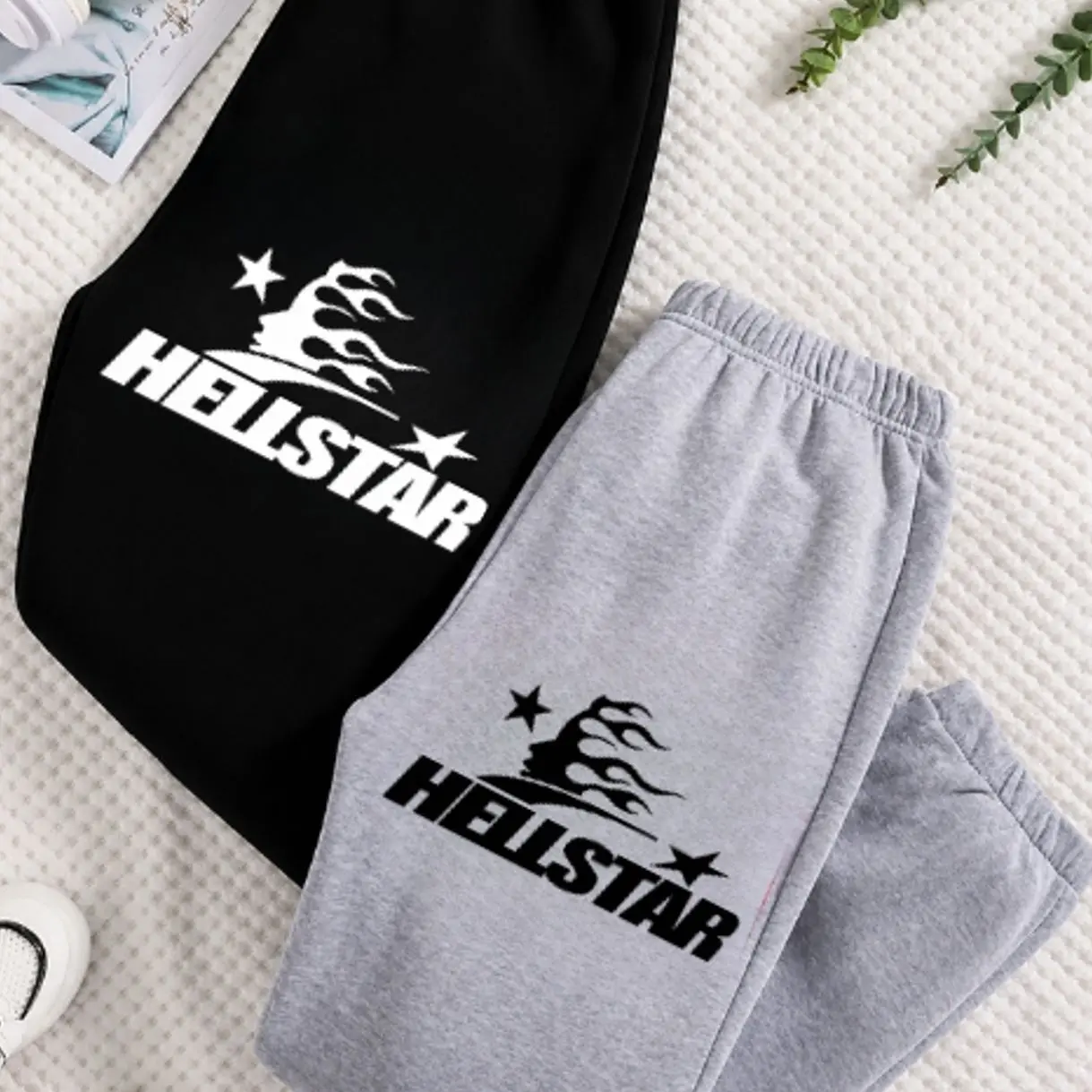 Sweatpants 1 Hellstar Graphic Sweatpants, Unisex Oversized Joggers, Soft Cotton Blend Fleece, Relaxed Fit, Streetwear Fashion, Comfortable Lounge Pants for Everyday Wear, Gift For Him, Gift For Her, Gym and Travel, Trending 2026 A