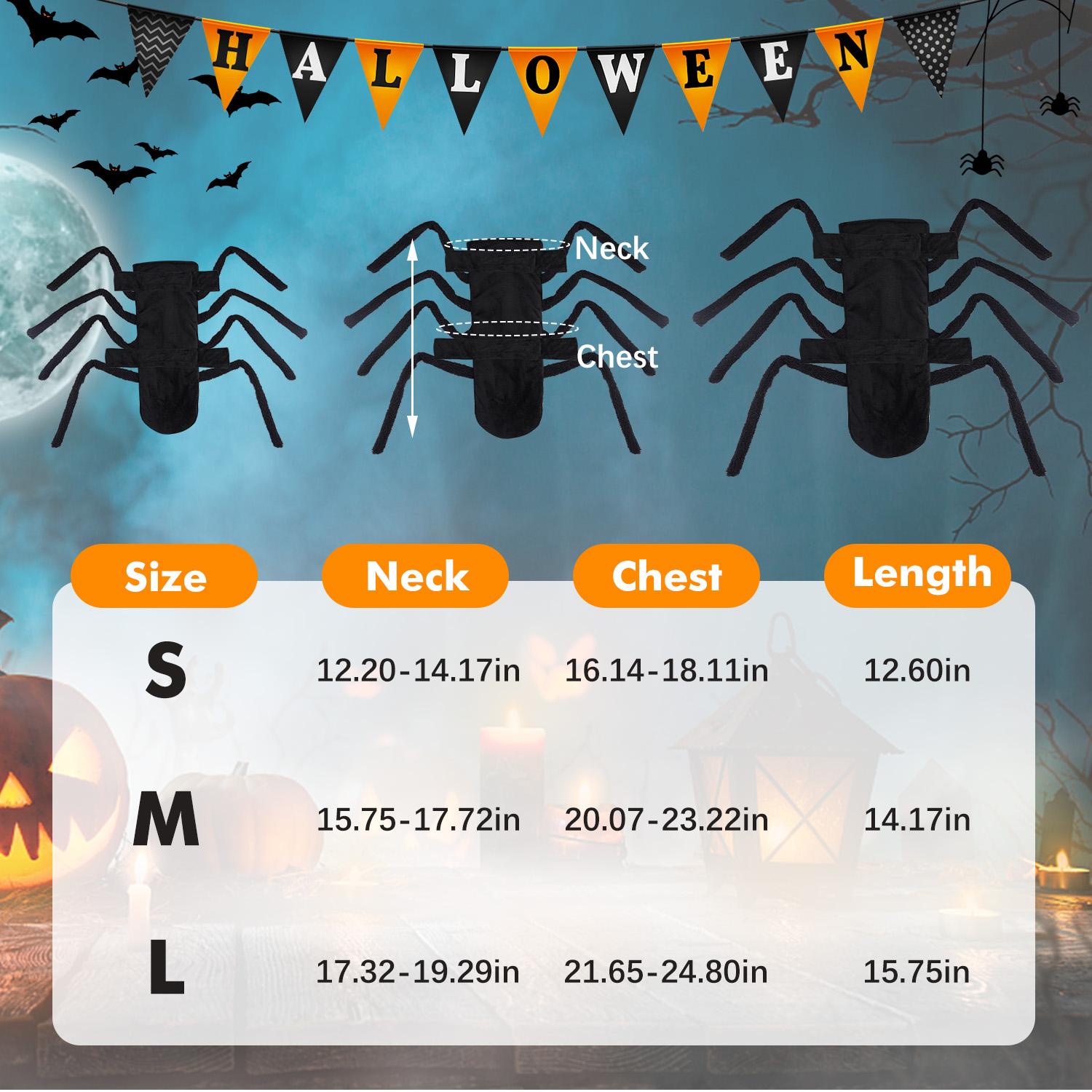 Halloween Pet Cosplay Costumes - Adjustable Spider Web/Bat Wings for Dogs & Cats, Skin-Friendly Breathable Fabrics, Festive Look for Holiday Photoshoots & Party Wear