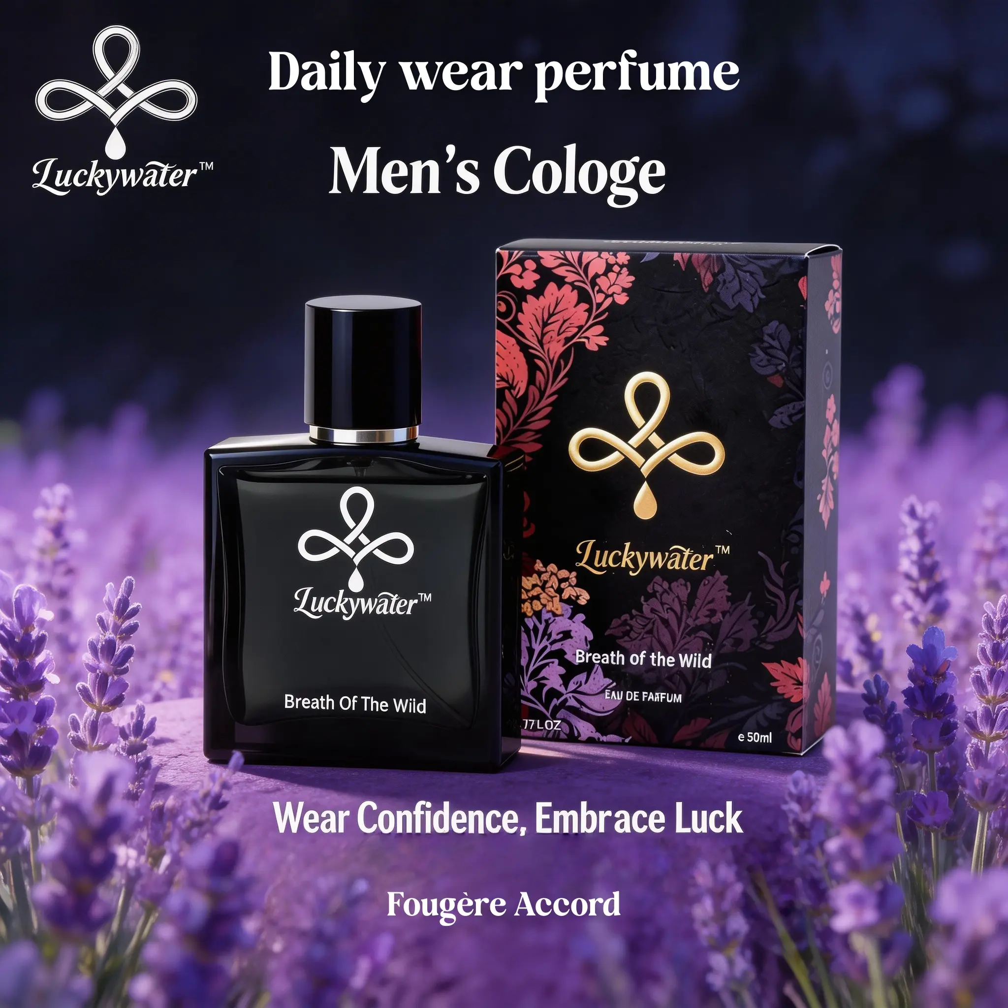 Cologne for Men 50ml – Aromatic Fougère with Bergamot, Elemi, Citrus, Lavender, Geranium & Haitian Vetiver – Long Lasting Summer Fragrance | Men's Fashion Colognes | Daily Wear Perfumes For Men | Date Night |  Cologne Gift for Him | Breezy Confident Scent