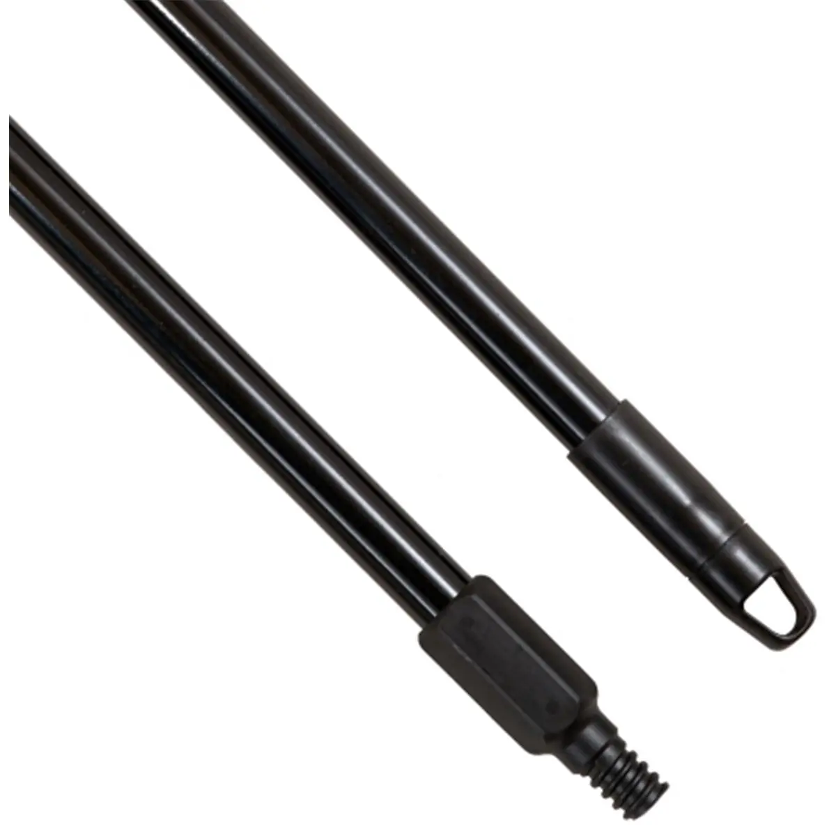 212 MAIN Cequent Laitner Company 563 Steel Broom Handle, 60 in x 0.88 in, Plastic-Enhanced Construction, Reinforced Plastic Tip, Swivel Mounting for Household Cleaning