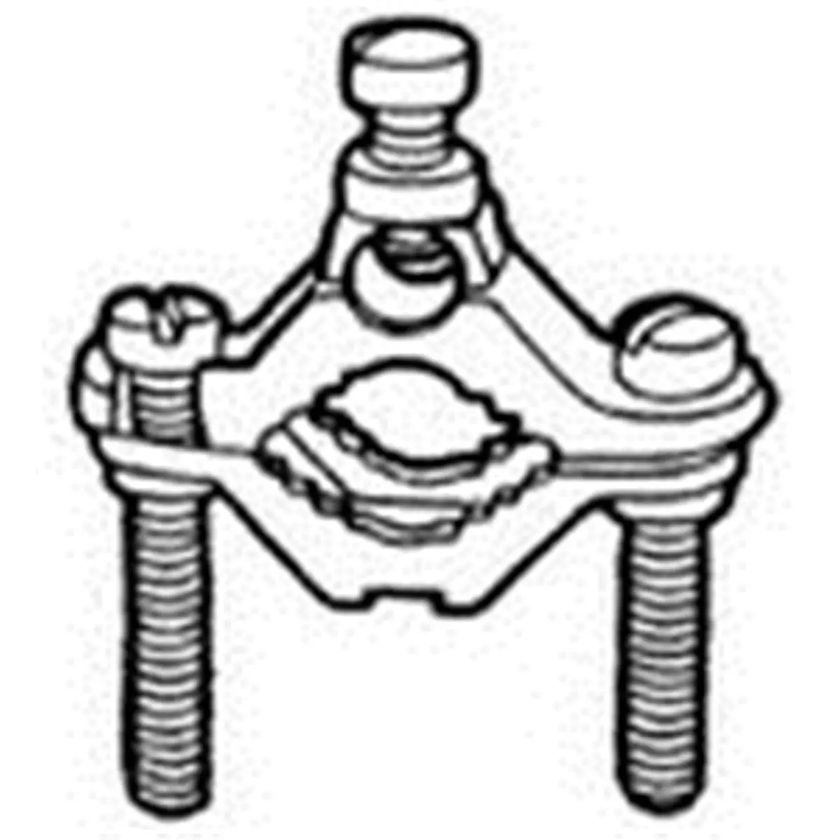 212 MAIN Lightweight Topaz Electric Ground Clamp, Size 0.5-1 in, Zinc Plated for Scooters Equipment Sports & Outdoor Fitness Use