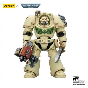 JOYTOY Warhammer 40k  1/18  Action Figure Dark Angels Deathwing Terminator 1 with Power Sword and Storm Bolter JT03127