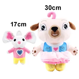Cartoon Movies New Chip And Potato Stuffed Plush Toys Pug Dog and Mouse Peluche Animal Dolls Children Birthday Educational Gifts