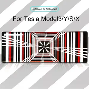1x Tesla Model 3 Y S X Plaid Badge Emblem 3D Car Logo Sticker